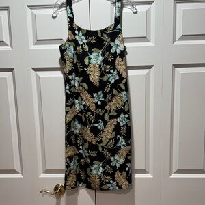 Coldwater Creek Black Dress with Floral Design